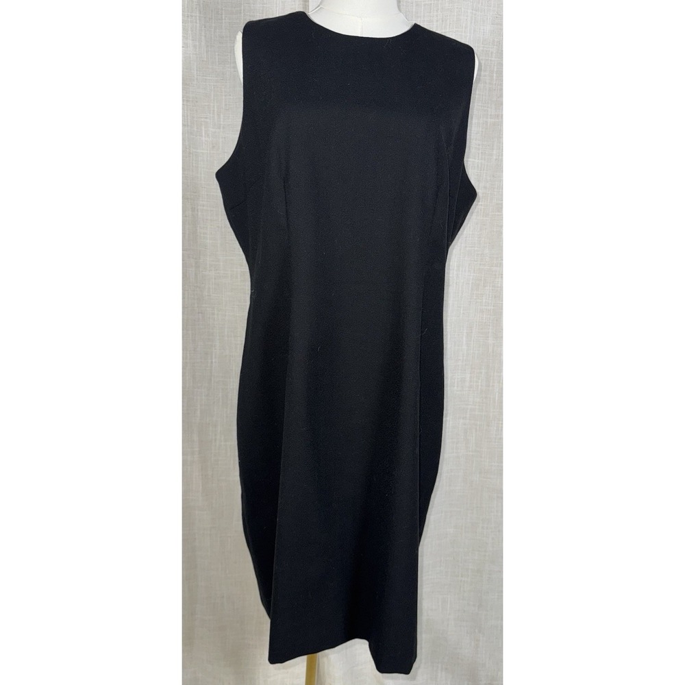 Uniform John‎ Paul Richard 100% Wool Women's Sz 16 Black Sleeveless Dress
